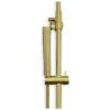 Wiesbaden Caral Thermostatische Regendoucheset - met 25cm Ronde Hoofddouche en Staafhanddouche - Opbouw - Geborsteld Messing