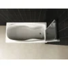 Wiesbaden Cinco Badwand - 1000x1400x6mm - Draaibaar - 2 wanden - NANO - Helder Glas/Chroom