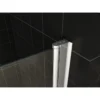 Wiesbaden Cinco Badwand - 1000x1400x6mm - Draaibaar - 2 wanden - NANO - Helder Glas/Chroom