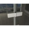 Wiesbaden Cinco Badwand - 1000x1400x6mm - Draaibaar - 2 wanden - NANO - Helder Glas/Chroom