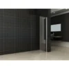 Wiesbaden Comfort Zijwand met Muurprofiel - 40x200x10cm - 1 wand - NANO - Helder Glas/Chroom