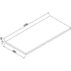 Wiesbaden Lotus Wastafelblad - 100x46cm - MDF - Naturel Eik