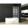 Wiesbaden Palmo Badwand - 800x1500x60mm - Draaibaar - 2 wanden - NANO - Helder Glas/Chroom