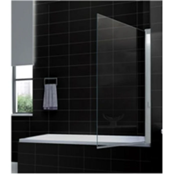 Wiesbaden Palmo Badwand - 800x1500x60mm - Draaibaar - 2 wanden - NANO - Helder Glas/Chroom