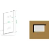 Wiesbaden Palmo Badwand - 800x1500x60mm - Draaibaar - 2 wanden - NANO - Helder Glas/Chroom