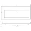 Wiesbaden Vision Badmeubelset - 100x46cm - 2 lades - 1 kraangat - Kunstmarmer - Glans Wit