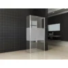 Wiesbaden Zijwand met Hoekprofiel - 30x200x10cm - 1 wand - NANO - Gedeeltelijk Mat Glas