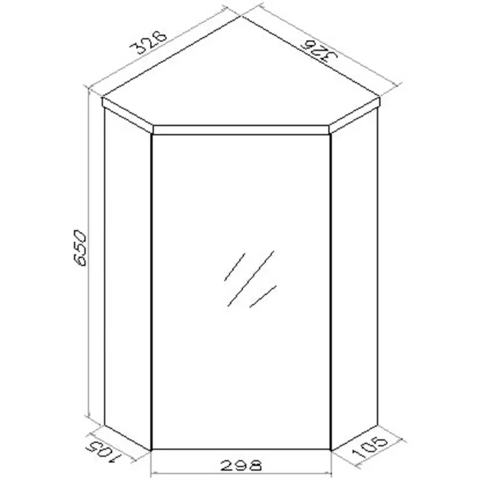 Xellanz Lena Hoek Fonteinkast + Wastafel en Spiegelkast - 50x40x25cm - 1 minermaalmarmeren wasbak - 1 kraangat - 1 lade - Glans Wit