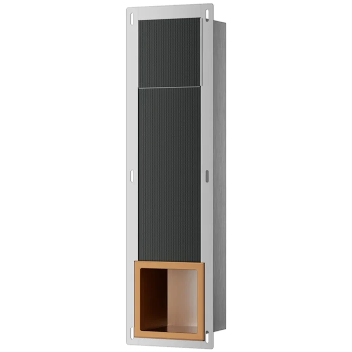 Xellanz Rocko Inbouw Reserve toiletrolhouder - Geborsteld Brons Koper