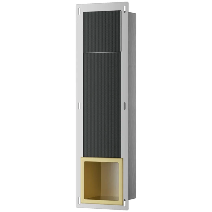 Xellanz Rocko Inbouw Reserve toiletrolhouder - Geborsteld Messing