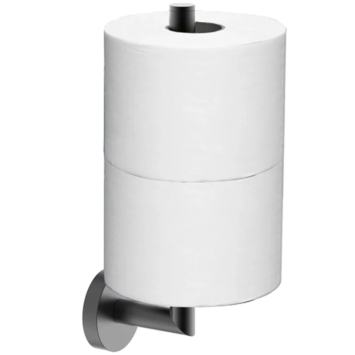 Wiesbaden Alonzo Reserverolhouder - Rond - 2 rollen - Gunmetal