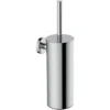 Wiesbaden Alonzo Toiletborstel met Houder - 35cm - Wand - Rond - Chroom