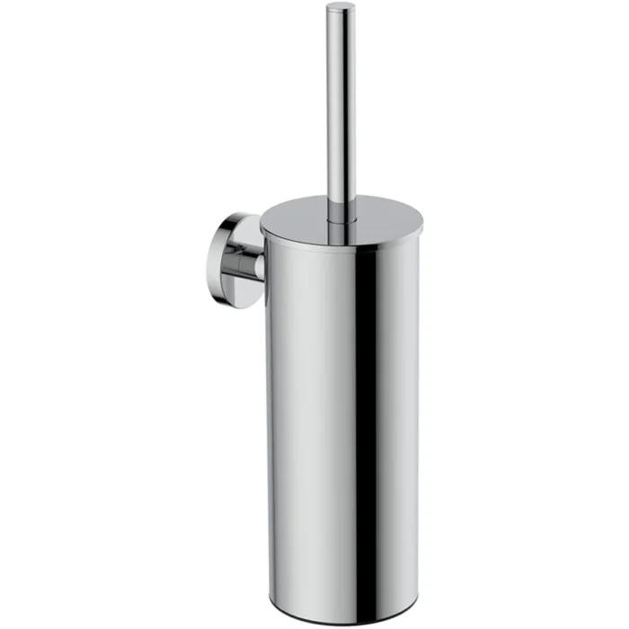 Wiesbaden Alonzo Toiletborstel met Houder - 35cm - Wand - Rond - Chroom