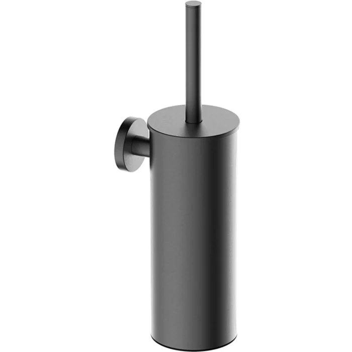 Wiesbaden Alonzo Toiletborstel met Houder - 35cm - Wand - Rond - Gunmetal