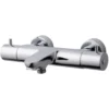 Wiesbaden Caral Thermostatische Badmengkraan - Hartafstand 15cm - Opbouw - Messing - Chroom