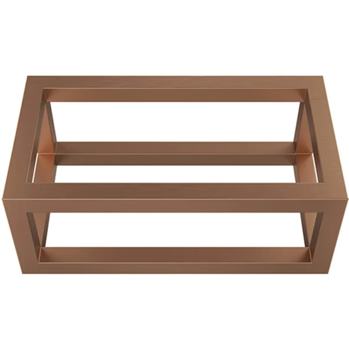 Wiesbaden Nick Wastafelframe voor Fontein - 395x150x215mm - Opbouw - RVS - Geborsteld Brons Koper