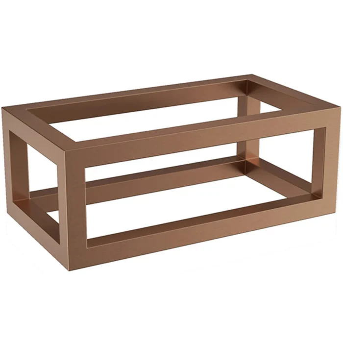 Wiesbaden Nick Wastafelframe voor Fontein - 395x150x215mm - Opbouw - RVS - Geborsteld Brons Koper