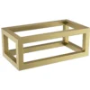 Wiesbaden Nick Wastafelframe voor Fontein - 395x150x215mm - Opbouw - RVS - Geborsteld Messing