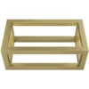 Wiesbaden Nick Wastafelframe voor Fontein - 395x150x215mm - Opbouw - RVS - Geborsteld Messing