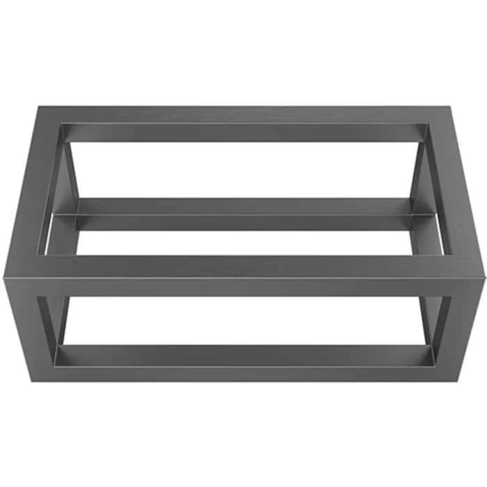 Wiesbaden Nick Wastafelframe voor Fontein - 395x150x215mm - Opbouw - RVS - Gunmetal