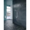 Wiesbaden Nuovo Thermostatische Regendoucheset met Planchet - met 30cm Ronde Hoofddouche en Staafhanddouche - Opbouw - Chroom