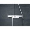 Wiesbaden Nuovo Thermostatische Regendoucheset met Planchet - met 30cm Ronde Hoofddouche en Staafhanddouche - Opbouw - Chroom