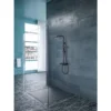 Wiesbaden Nuovo Thermostatische Regendoucheset met Planchet - met 30cm Ronde Hoofddouche en Handdouche - Opbouw - Mat Zwart