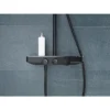 Wiesbaden Nuovo Thermostatische Regendoucheset met Planchet - met 30cm Ronde Hoofddouche en Handdouche - Opbouw - Mat Zwart
