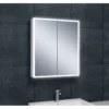 Wiesbaden Quatro Spiegelkast met LED - 60x70x13cm - Dimbaar - Draaideur - Rechthoek - Aluminium