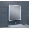 Wiesbaden Quatro Spiegelkast met LED - 60x70x13cm - Dimbaar - Draaideur - Rechthoek - Aluminium