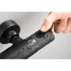 Wiesbaden Ribbd Thermostatische Regendoucheset - met 25cm Ronde Hoofddouche en Handdouche - Opbouw - Mat Zwart
