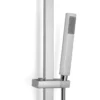 Wiesbaden Rombo Thermostatische Regendoucheset - met 25cm Vierkante Hoofddouche en Staafhanddouche - Opbouw - Chroom