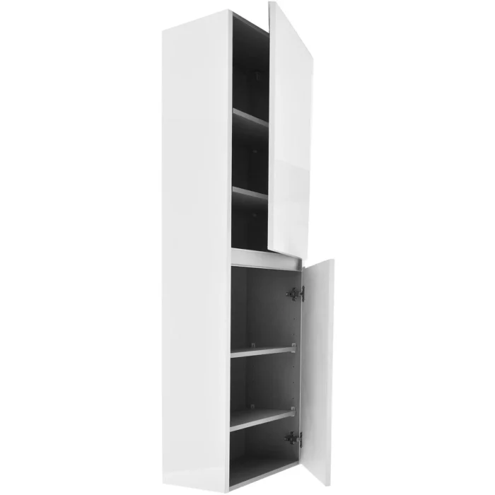 Wiesbaden Vision Badkamerkast - 160x35x35cm - 2 deuren - Draaideur - Opbouw - MDF - Glans Wit