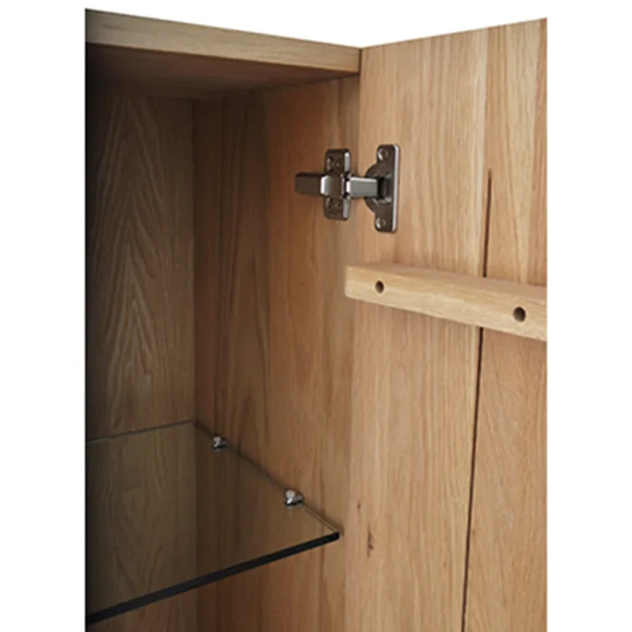 Wiesbaden Vision OAK Badkamerkast - 160x35x35cm - 2 deuren - Draaideur - Opbouw - Eikenhout