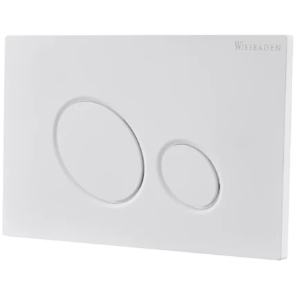 Wiesbaden X10 Push Bedieningspaneel - Drukplaat voor Inbouwreservoir - Frontbediening - Mat Wit