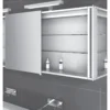 Xellanz Bright Spiegelkast met LED - 120x60x14cm - Draaideur - Rechthoek - Aluminium