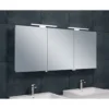 Xellanz Bright Spiegelkast met LED - 140x60x14cm - Draaideur - Rechthoek - Aluminium