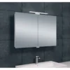 Xellanz Bright Spiegelkast met LED - 90x60x14cm - Draaideur - Rechthoek - Aluminium