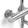 Xellanz Caral eco Thermostatische Badmengkraan met Regendoucheset - met 31cm Ronde Hoofddouche en Staafhanddouche - Opbouw - Chroom