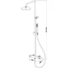 Xellanz Caral eco Thermostatische Regendoucheset - met 20cm Ronde Hoofddouche en Staafhanddouche - Opbouw - Chroom