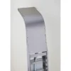 Xellanz Huron Thermostatische Douchepaneel - 165x20cm - 1 Hoofddouche - 2 Massagedouches - 4 Omstelknoppen - 1 Chromen Handdouche - 1 Chromen Doucheslang - RVS