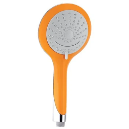 Xellanz Ribon Waterval Handdouche - Ø10cm - Rond - Kunststof - Chroom/Oranje