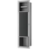 Xellanz Rocko Toiletrolhouder zonder Klep - Reserverolhouder - Inbouw - Gunmetal