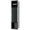 Xellanz Rocko Toiletrolhouder zonder Klep - Reserverolhouder - Inbouw - Mat Zwart