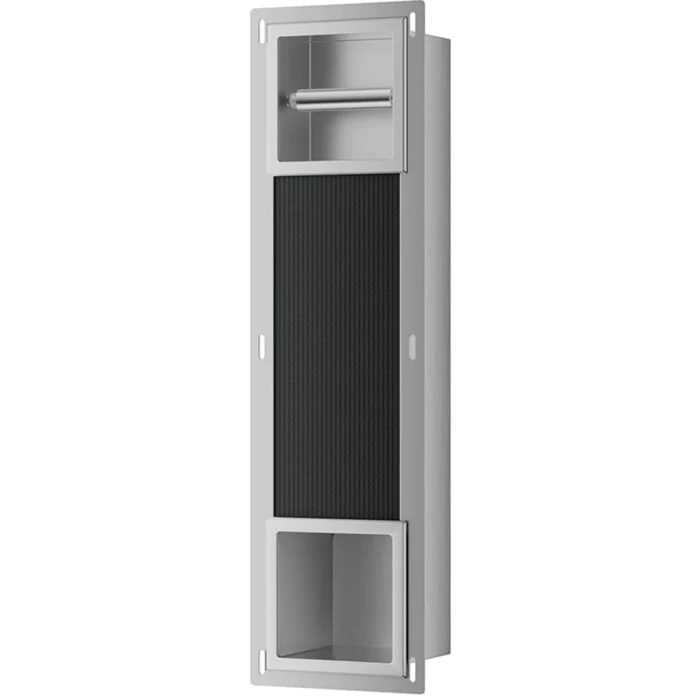 Xellanz Rocko Toiletrolhouder zonder Klep - Reserverolhouder - Inbouw - RVS