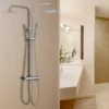 Xellanz Twenty eco Thermostatische Regendoucheset - met 20cm Ronde Hoofddouche en Staafhanddouche - Opbouw - Chroom