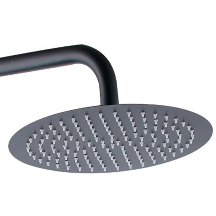 Xellanz Twenty eco Thermostatische Regendoucheset - met 20cm Ronde Hoofddouche en Staafhanddouche - Opbouw - Mat Zwart