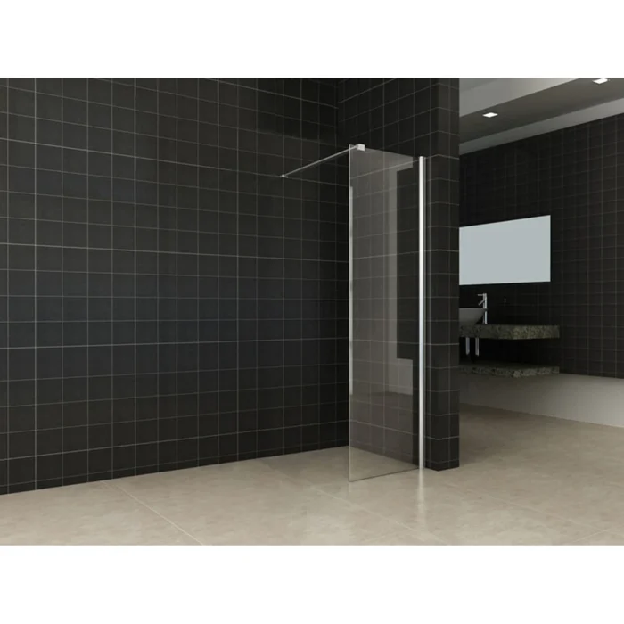 Wiesbaden Comfort Inloopdouche - 500x2000x10mm - NANO - 1 wand - Helder Glas/Chroom