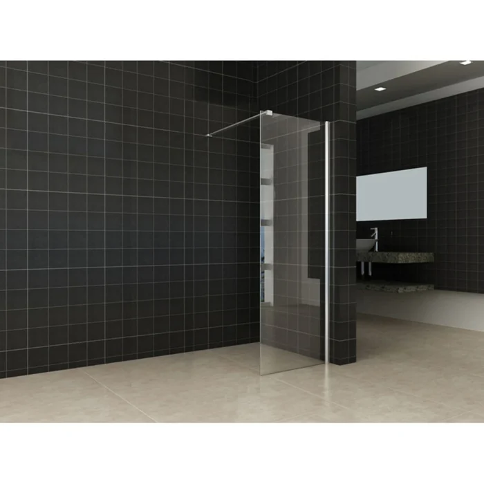 Wiesbaden Comfort Inloopdouche - 600x2000x10mm - NANO - 1 wand - Helder Glas/Chroom