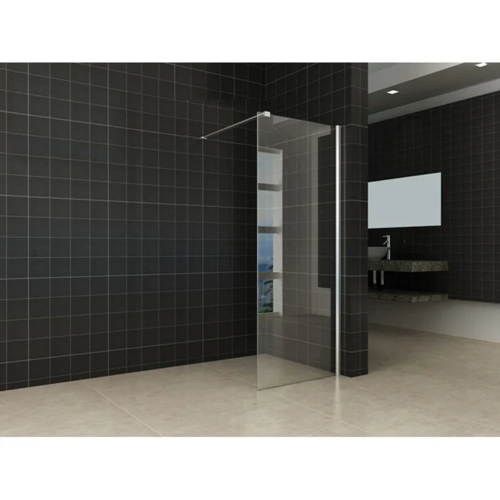 Wiesbaden Comfort Inloopdouche - 700x2000x10mm - NANO - 1 wand - Helder Glas/Chroom